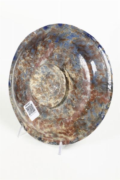 Piatto<BR>Bernard Palissy (alla maniera), XVII secolo<BR>  - Asta Maioliche e Porcellane da Collezione - Associazione Nazionale - Case d'Asta italiane