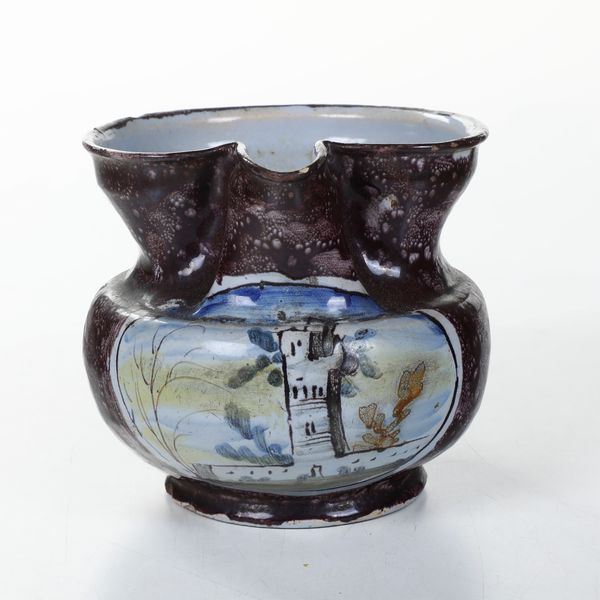 Boccale.<BR>Pavia, prima met� del XVIII secolo.<BR>  - Asta Maioliche e Porcellane da Collezione - Associazione Nazionale - Case d'Asta italiane