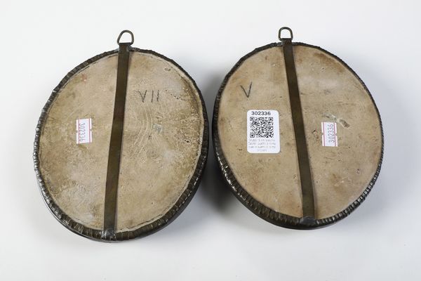 Otto mattonelle.<BR>Castelli, XVIII secolo.  - Asta Maioliche e Porcellane da Collezione - Associazione Nazionale - Case d'Asta italiane