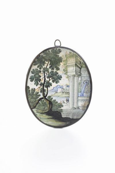 Otto mattonelle.<BR>Castelli, XVIII secolo.  - Asta Maioliche e Porcellane da Collezione - Associazione Nazionale - Case d'Asta italiane