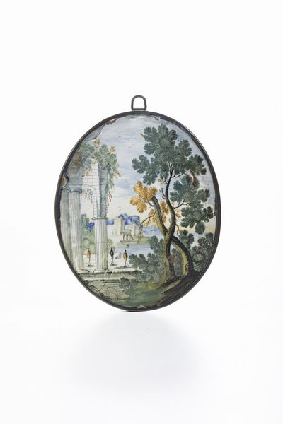 Otto mattonelle.<BR>Castelli, XVIII secolo.  - Asta Maioliche e Porcellane da Collezione - Associazione Nazionale - Case d'Asta italiane