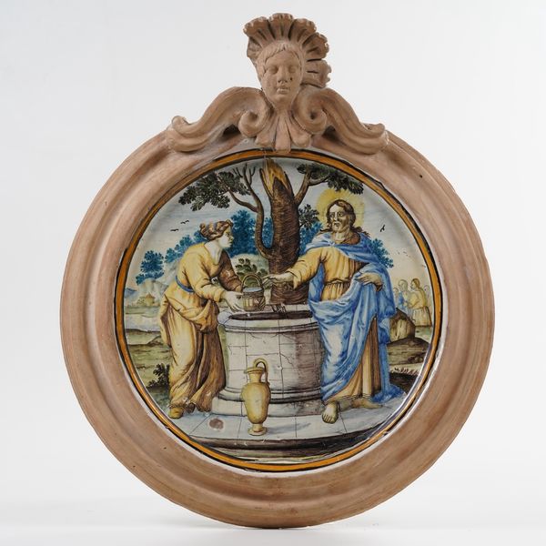 Targa.<BR>Castelli o Campania, XIX secolo.  - Asta Maioliche e Porcellane da Collezione - Associazione Nazionale - Case d'Asta italiane