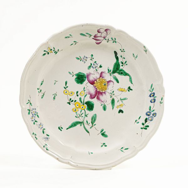 Piatto.<BR>Lodi, Manifattura di Antonio Ferretti, 1770-1780 circa.  - Asta Maioliche e Porcellane da Collezione - Associazione Nazionale - Case d'Asta italiane