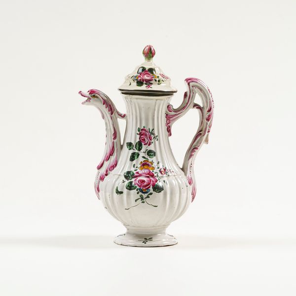 Caffettiera.<BR>Monte Milone (Pollenza), Manifattura Verdinelli, seconda met� del XVIII secolo.  - Asta Maioliche e Porcellane da Collezione - Associazione Nazionale - Case d'Asta italiane