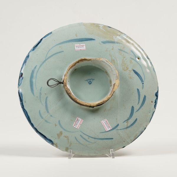 Sottocoppa.<BR>Savona, seconda met� del XVII secolo.  - Asta Maioliche e Porcellane da Collezione - Associazione Nazionale - Case d'Asta italiane