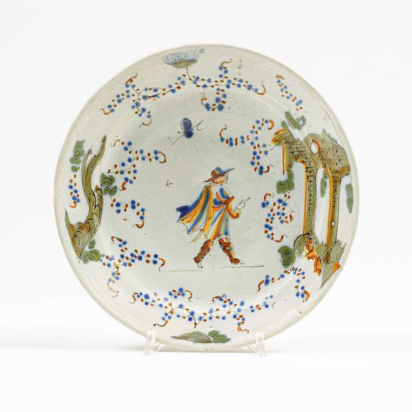 Piatto.<BR>Savona, seconda met� del XVIII secolo.  - Asta Maioliche e Porcellane da Collezione - Associazione Nazionale - Case d'Asta italiane