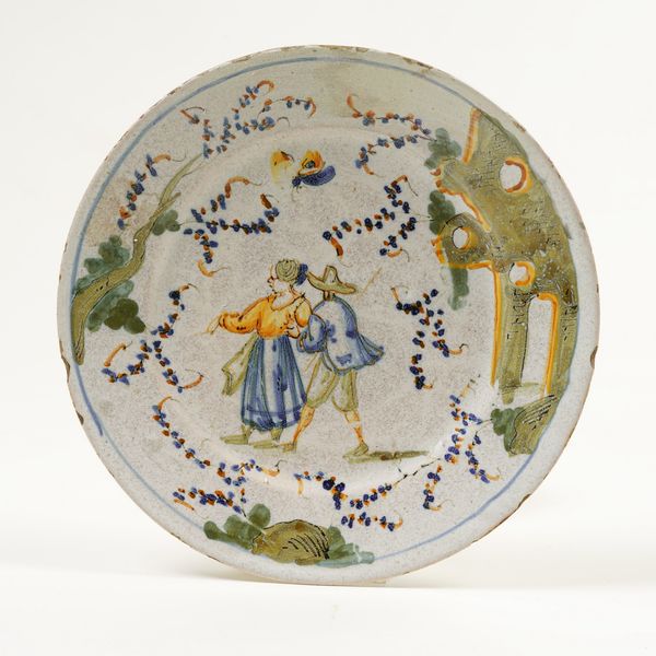 Piatto.<BR>Savona, seconda met� del XVIII secolo.  - Asta Maioliche e Porcellane da Collezione - Associazione Nazionale - Case d'Asta italiane