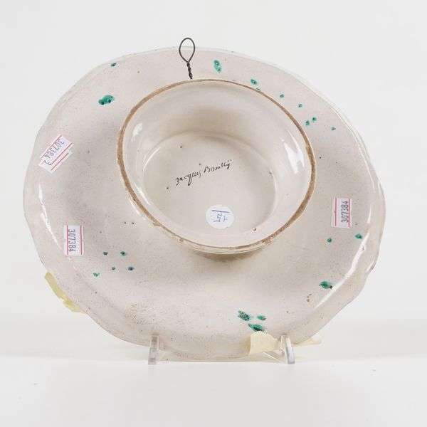 Sottocoppa.<BR>Savona, Manifattura Boselli, 1780-1785 circa.  - Asta Maioliche e Porcellane da Collezione - Associazione Nazionale - Case d'Asta italiane