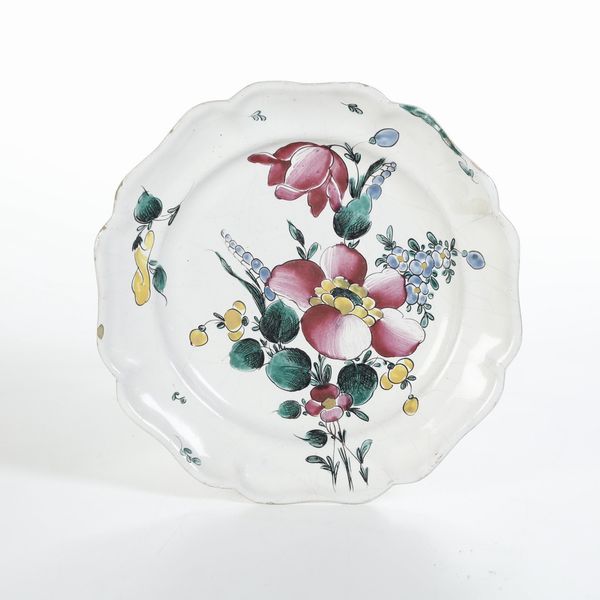 Piatto.<BR>Savona, Manifattura Boselli, 1775 circa.  - Asta Maioliche e Porcellane da Collezione - Associazione Nazionale - Case d'Asta italiane