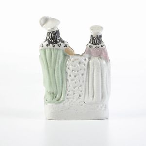 Gruppo.<BR>Inghilterra, Staffordshire, periodo vittoriano, XIX secolo.  - Asta Maioliche e Porcellane da Collezione - Associazione Nazionale - Case d'Asta italiane