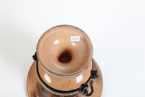 Vaso a cratere.<BR>Napoli, Manifattura Giustiniani, prima met� del XIX secolo.  - Asta Maioliche e Porcellane da Collezione - Associazione Nazionale - Case d'Asta italiane