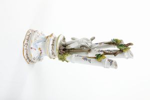 Portafiori.<BR>Nove, Manifattura Antonibon, fine del XIX secolo.  - Asta Maioliche e Porcellane da Collezione - Associazione Nazionale - Case d'Asta italiane