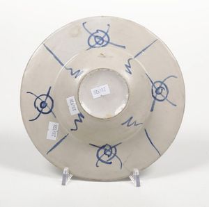 Piatto.<BR>Faenza, prima met� del XVI secolo.  - Asta Maioliche e Porcellane da Collezione - Associazione Nazionale - Case d'Asta italiane