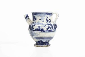 Orciolo.<BR>Savona, XVIII secolo.  - Asta Maioliche e Porcellane da Collezione - Associazione Nazionale - Case d'Asta italiane