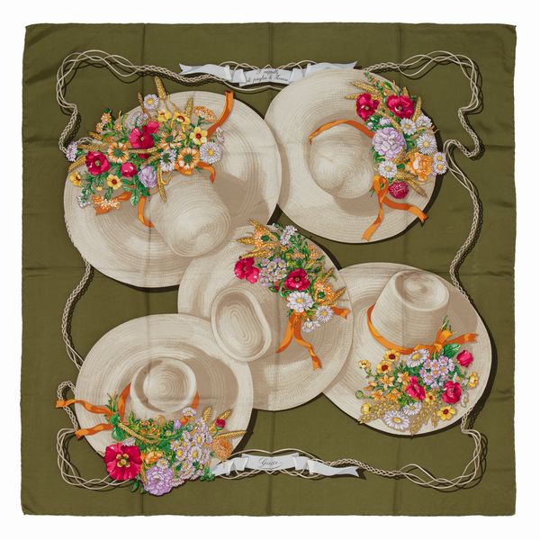 GUCCI : Foulard I Cappelli di Paglia di Firenze  - Asta Luxury Fashion - Associazione Nazionale - Case d'Asta italiane