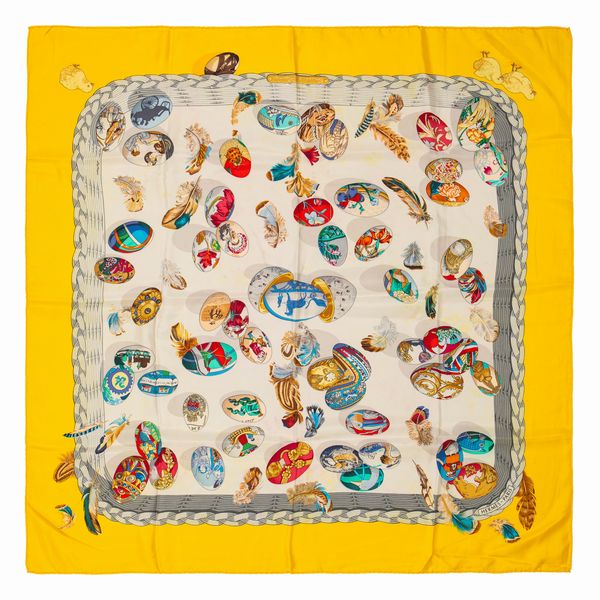 Hermès : Foulard Couv�e d'Herm�s  - Asta Luxury Fashion - Associazione Nazionale - Case d'Asta italiane