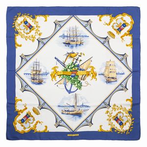 Hermès - Foulard Bordeaux Porte Oc�ane