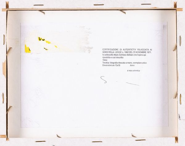 MARIO SCHIFANO : Senza titolo  - Asta Arte Moderna e Contemporanea - Associazione Nazionale - Case d'Asta italiane