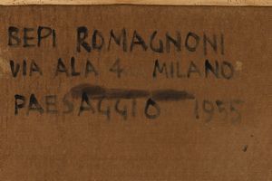 Bepi Romagnoni : Paesaggio  - Asta Arte Moderna e Contemporanea - Associazione Nazionale - Case d'Asta italiane