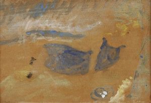 Renato Birolli - Ragazza vestita di blu