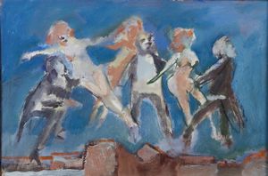 MINO MACCARI : Figure femminili  - Asta Arte Moderna e Contemporanea - Associazione Nazionale - Case d'Asta italiane