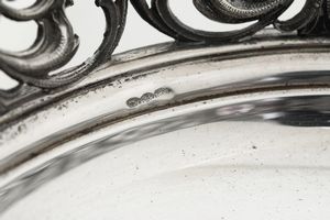 Cestino. Argenteria italiana del XX secolo. Argentiere Ricci & C. Alessandria  - Asta Argenti - Associazione Nazionale - Case d'Asta italiane