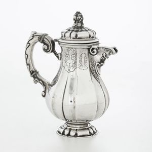 Caffettiera. Argenteria milanese del XX secolo, argentiere Miracoli  - Asta Argenti - Associazione Nazionale - Case d'Asta italiane