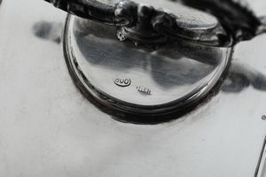 Portavivande. Argenteria milanese del XX secolo. Argentiere Cesare Pinzi  - Asta Argenti - Associazione Nazionale - Case d'Asta italiane