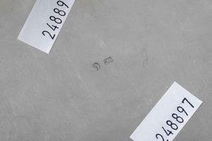 Cestino. Argento fuso e sagomato, manico ad arco in legno ebanizzato. Argenteria artistica italiana del XX secolo  - Asta Argenti - Associazione Nazionale - Case d'Asta italiane