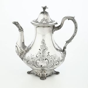 Caffettiera. Probabile manifattura dell'Europa centrale  - Asta Argenti - Associazione Nazionale - Case d'Asta italiane