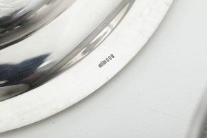 Insieme di 12 lavadita con piattini. Argenteria veneta del XX secolo, argentiere Rino Greggio, Padova<BR>  - Asta Argenti - Associazione Nazionale - Case d'Asta italiane