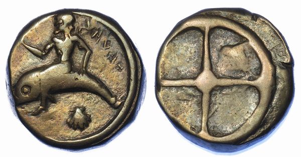 CALABRIA - TARANTO. Didracma, 480-450 a.C.  - Asta Numismatica - Associazione Nazionale - Case d'Asta italiane