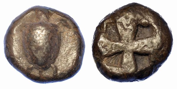 ISOLE AL LARGO DELL'ATTICA - EGINA. Statere, 500-490 a.C.  - Asta Numismatica - Associazione Nazionale - Case d'Asta italiane