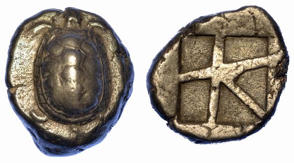 ISOLE AL LARGO DELL'ATTICA - EGINA. Statere, 380 a.C.  - Asta Numismatica - Associazione Nazionale - Case d'Asta italiane