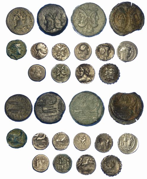 REPUBBLICA ROMANA. Lotto 14 monete.  - Asta Numismatica - Associazione Nazionale - Case d'Asta italiane