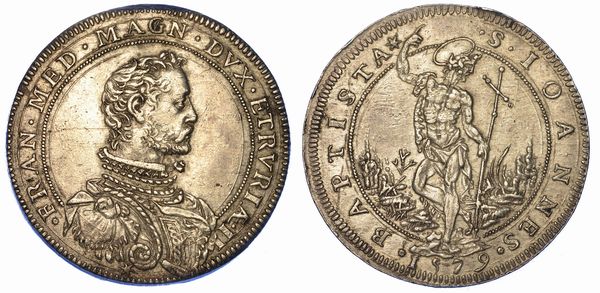 FIRENZE. FRANCESCO I DE� MEDICI, 1574-1587. Piastra 1579.  - Asta Numismatica - Associazione Nazionale - Case d'Asta italiane