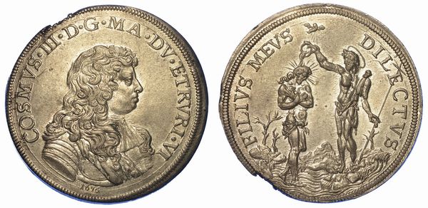 FIRENZE. COSIMO III DE MEDICI, 1670-1723. Piastra 1676.  - Asta Numismatica - Associazione Nazionale - Case d'Asta italiane