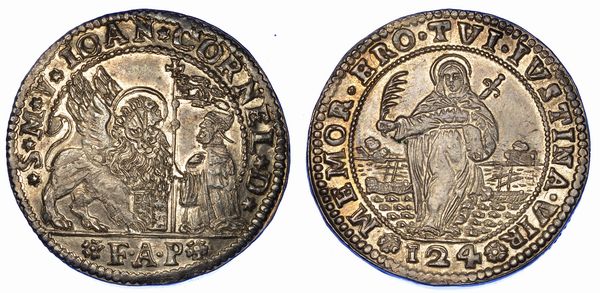 VENEZIA. GIOVANNI II CORNER, 1709-1722. Ducato.  - Asta Numismatica - Associazione Nazionale - Case d'Asta italiane