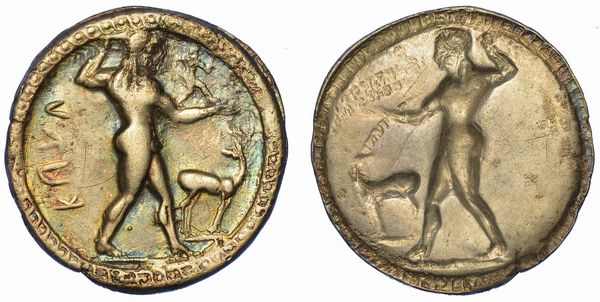 BRUTTIUM - CAULONIA. Nomos, 550-480 a.C.  - Asta Numismatica - Associazione Nazionale - Case d'Asta italiane