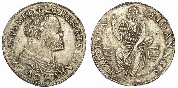 FIRENZE. COSIMO I DE' MEDICI, 1537-1574. Testone.  - Asta Numismatica - Associazione Nazionale - Case d'Asta italiane