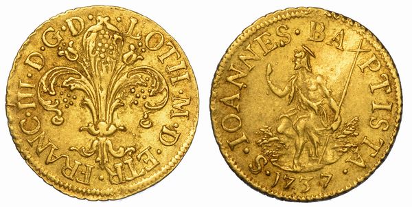FIRENZE. FRANCESCO III DI LORENA, 1737-1765. Fiorino 1737.  - Asta Numismatica - Associazione Nazionale - Case d'Asta italiane
