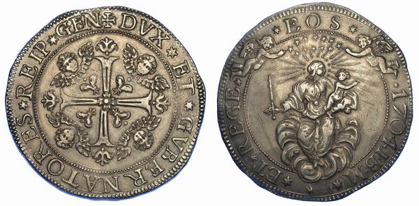 GENOVA. DOGI BIENNALI, 1528-1797. SERIE DELLA III FASE, 1637-1797. Da 2 scudi 1704.  - Asta Numismatica - Associazione Nazionale - Case d'Asta italiane