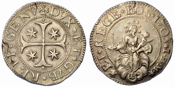 GENOVA. DOGI BIENNALI, 1528-1797. SERIE DELLA III FASE, 1637-1797. Scudo 1705.  - Asta Numismatica - Associazione Nazionale - Case d'Asta italiane