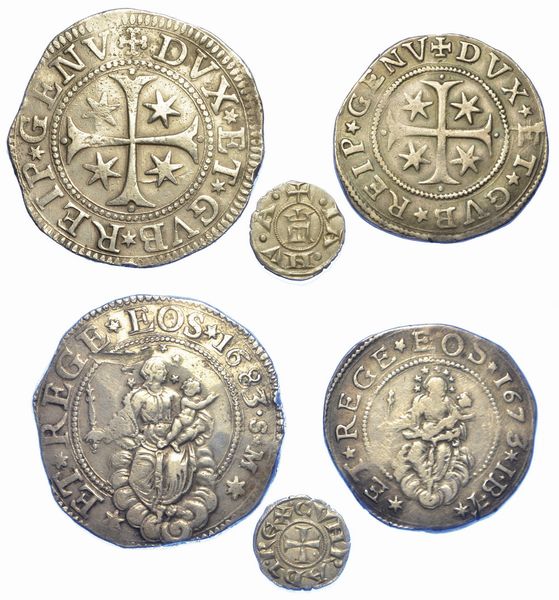 GENOVA. Lotto di tre monete.  - Asta Numismatica - Associazione Nazionale - Case d'Asta italiane