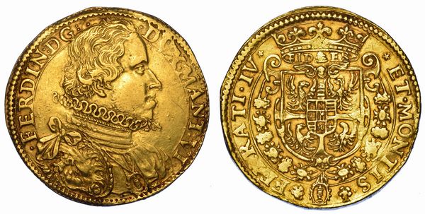 MANTOVA. FERDINANDO GONZAGA, 1612-1626. Da due doppie o quadrupla s.d.  - Asta Numismatica - Associazione Nazionale - Case d'Asta italiane