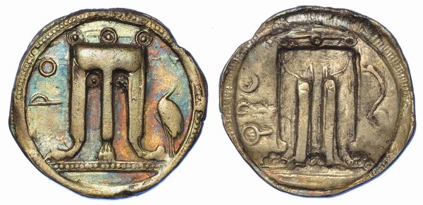 BRUTTIUM - CROTONE. Nomos, 550-480 a.C.  - Asta Numismatica - Associazione Nazionale - Case d'Asta italiane