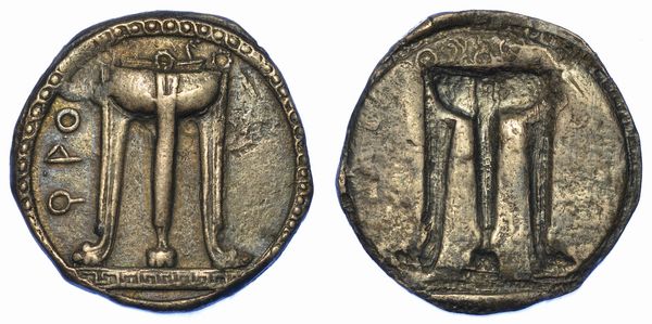 BRUTTIUM - CROTONE. Nomos, 550-480 a.C.  - Asta Numismatica - Associazione Nazionale - Case d'Asta italiane