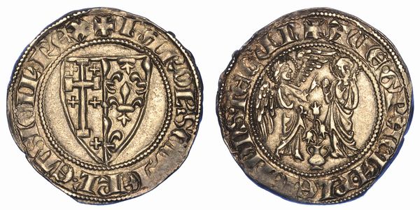 NAPOLI. CARLO II DANGI, 1285-1309. Saluto dargento.  - Asta Numismatica - Associazione Nazionale - Case d'Asta italiane