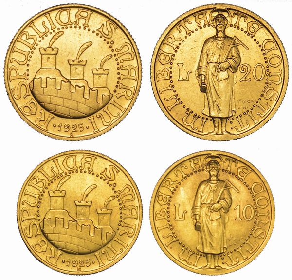 SAN MARINO. Lotto di due monete.  - Asta Numismatica - Associazione Nazionale - Case d'Asta italiane