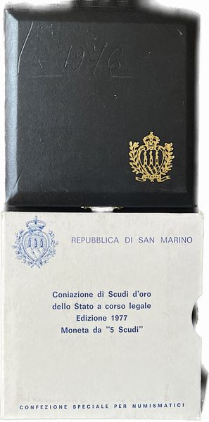 SAN MARINO. Lotto di due astucci.  - Asta Numismatica - Associazione Nazionale - Case d'Asta italiane